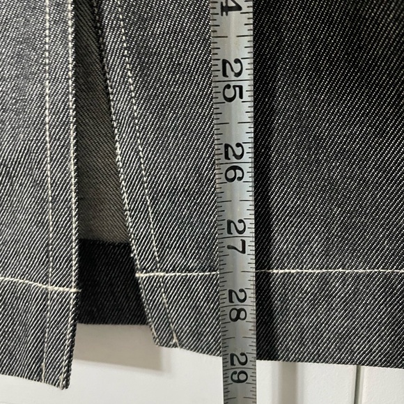 RENA ROWAN PETITE MAXI BLACK DENIM SKIRT WOMEN WITH BELT SIZE 6 - Picture 13 of 17